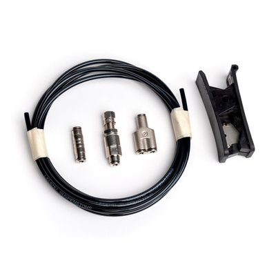 For use on all motorcycles and trikes equipped with Legend Air Suspension. Designed to get you back on the road in the event of an air system issue so that you can continue your travels. Small, easy to pack kit that won’t take up valuable space in a saddlebag or tour pack.
Includes:
- 8ft. (2.40m) air hose
- Cutter
- Fitting 5/32" to 1/8 NPT female straight
- DOT union 5/32" fitting
- Body with core, assembled
- Y-fitting 5/32" tube
- Schrader valve
- Cap
- Instructions.
Note: Hand pump or air compressor is not included.