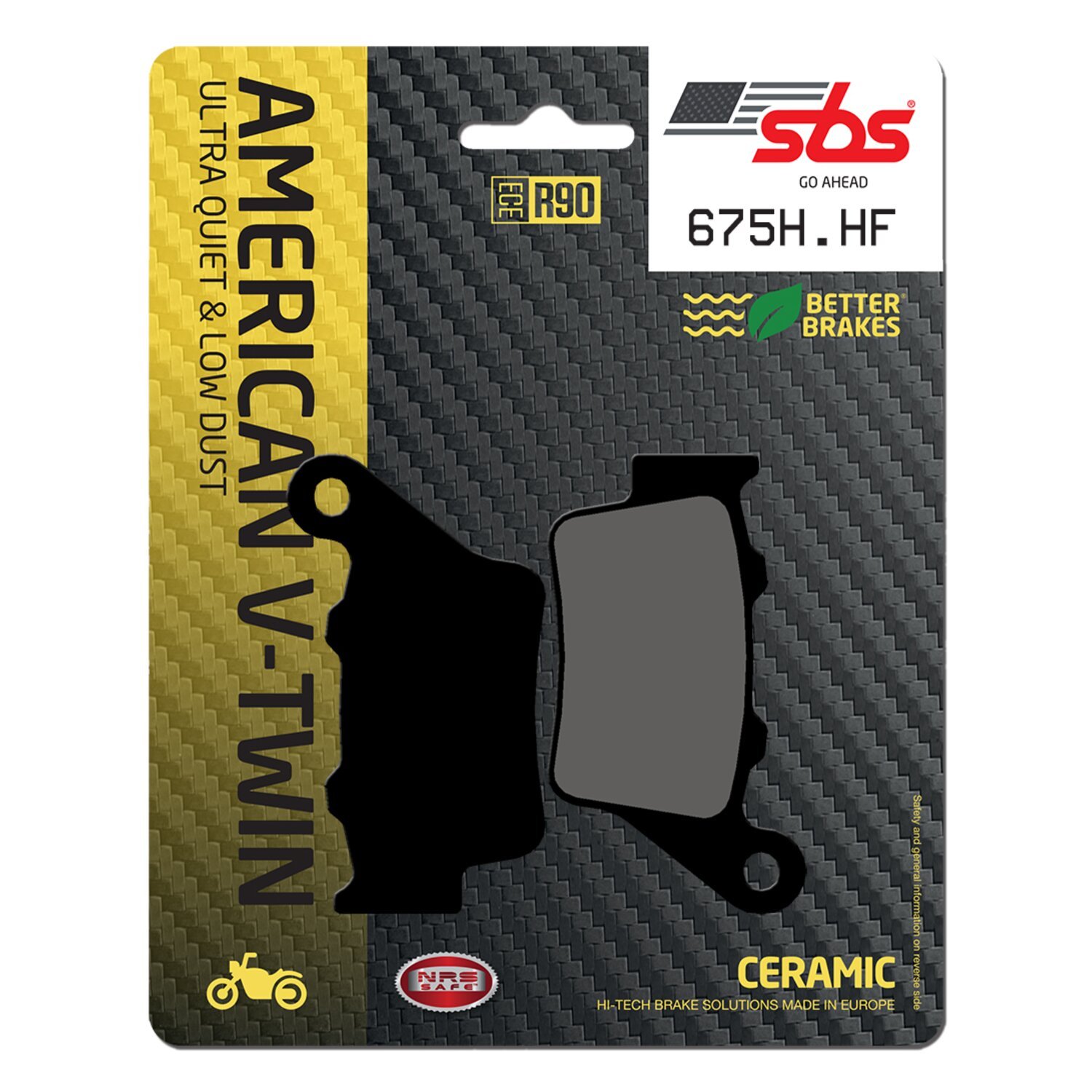 SBS, brake pads. Street Ceramic (organic). Rear