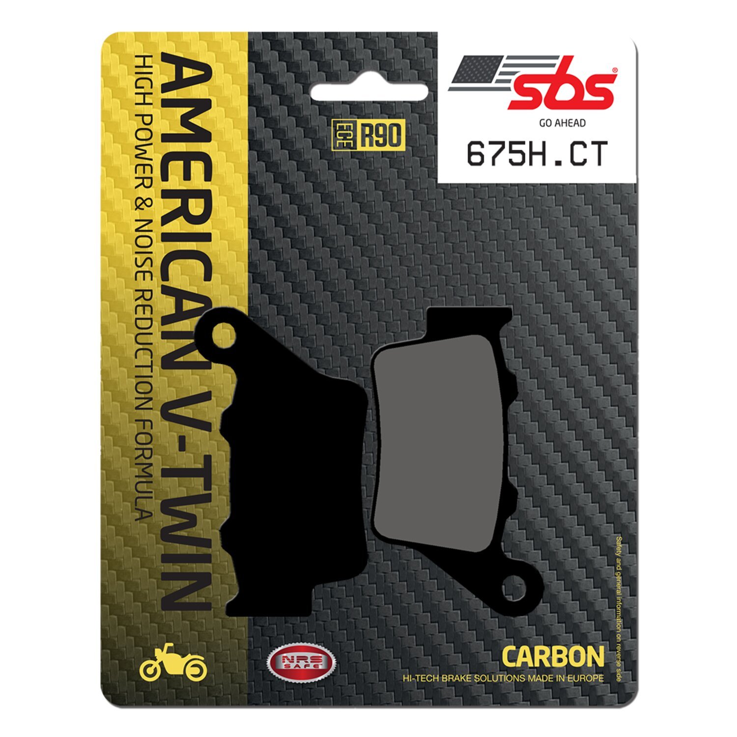 SBS, brake pads. Street Carbon Tech (organic). Rear