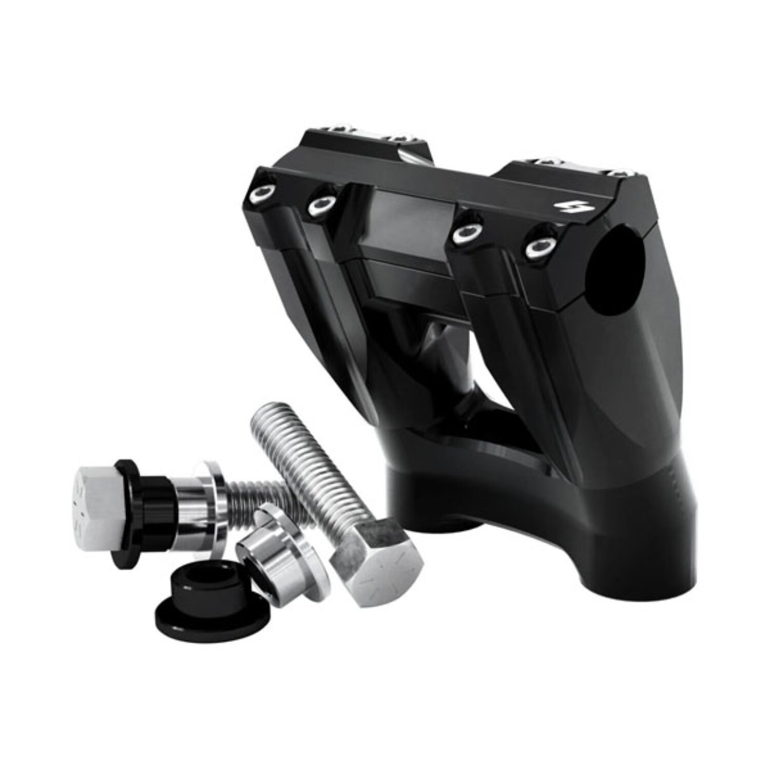 Kraus, Kickback Riser set. 5" (127mm) rise, Black, Anodized