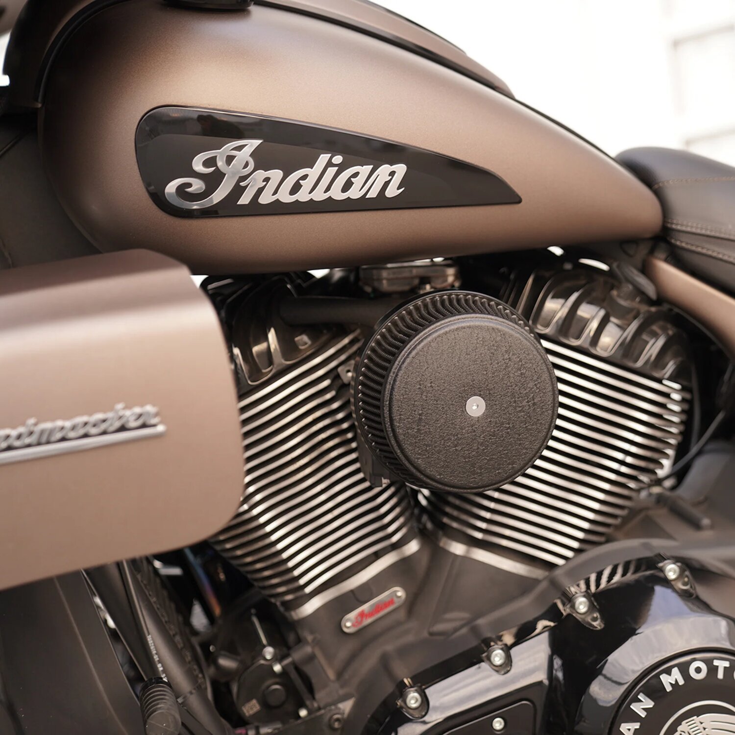Arlen Ness, Stage 1 air cleaners for indian motorcycle. Blac, Black, Matte