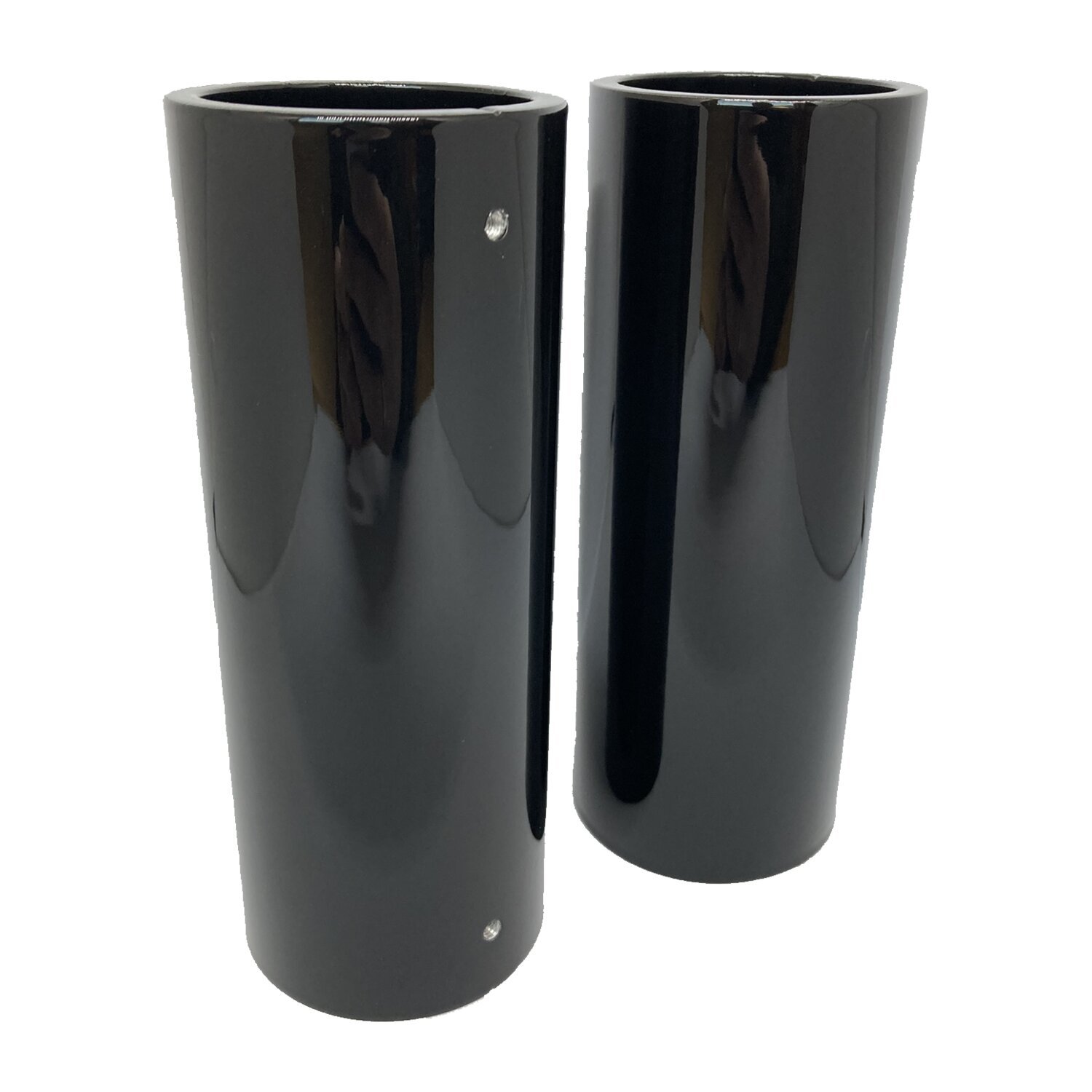 DMP, upper fork cover, 49mm, Black, Gloss