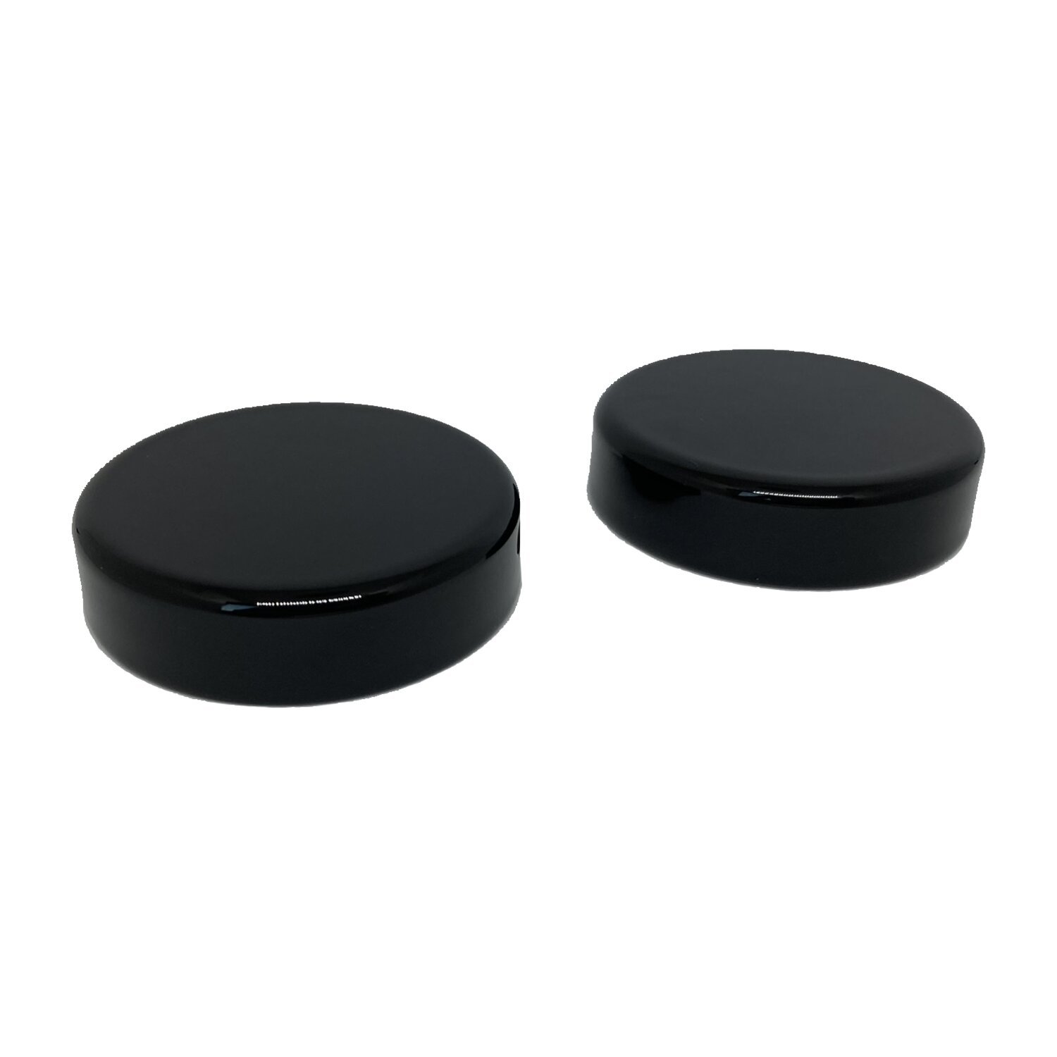 DMP, fork tube cap set, 49mm, Black, Gloss