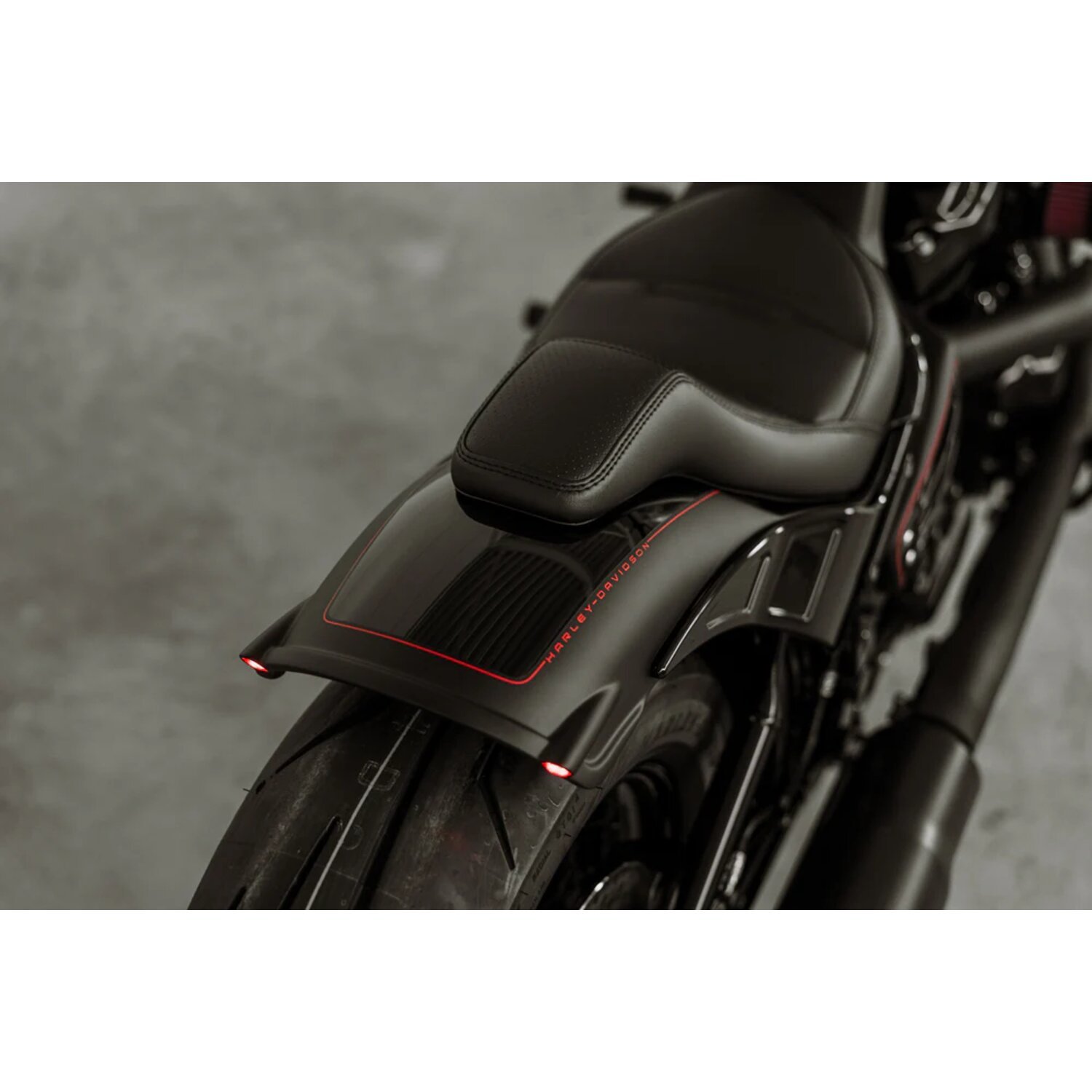 Killer Custom, Rear Fender 'Rodstr', Black, Raw