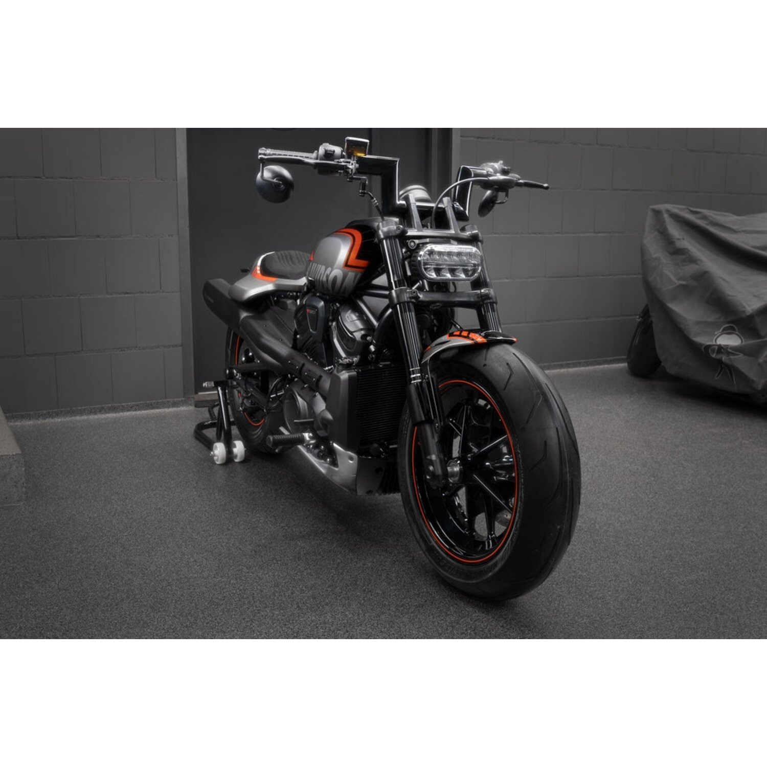 Killer Custom, 2" Killer Bull fat bar. 4" rise, Black, Powder Coated
