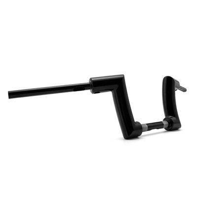 With a massive 2" outside diameter. For models with 1" handlebar clamp diameter and 7/8" (22mm) handlebar grip diameter.
Gives the bike an aggressive, functional and modern look. With five laser-cut holes for internal wiring that offers a clean installation.
Specially designed for the Sportster S and Nightster models, compatible with the OEM mirrors. Style matching gloss black powder-coated finish.
- 2" (50mm) outside diameter
- Stock 1" (25.4mm) handlebar clamp diameter
- Stock 7/8" (22mm) mm grip diameter
- 5 laser cut wiring holes
- Specifically designed for the Sportster S & Nightster models
- Compatible with original clutch cable and control wires
- Requires 985769 front brake hose extension, which must be purchased separately
- Compatible with OEM mirrors
- Gloss black powder coated steel
- Rise: 150mm (5.9")
- Width: 843mm (37.1")
- Pullback: 130mm (5.1").
Note: Requires 985769 front brake hose extension, which must be purchased separately.