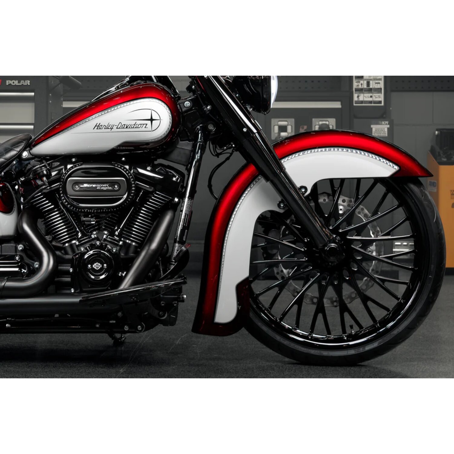 Killer Custom, 23" Front Fender 'Hot Rod Series', Unpainted, Raw
