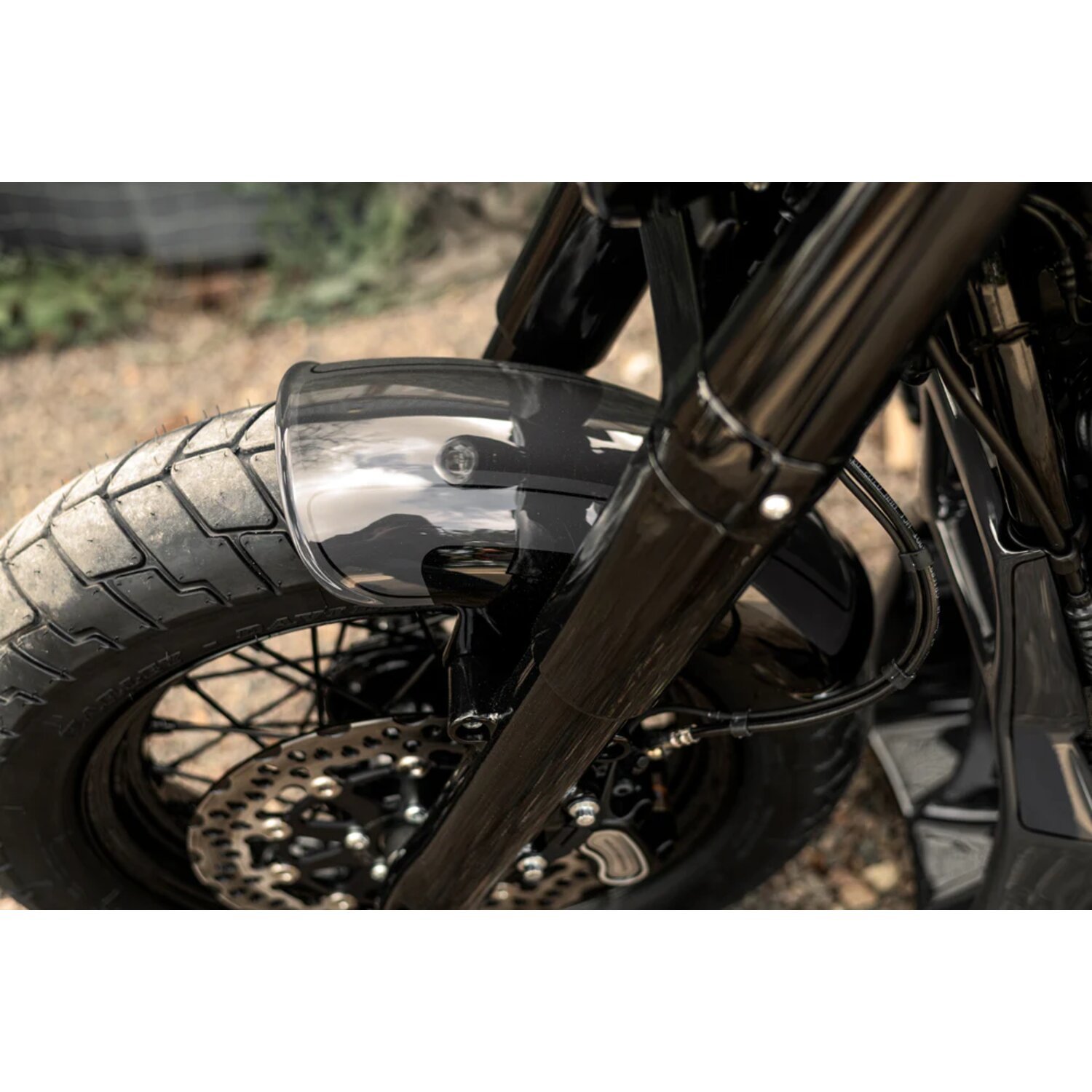 Killer Custom, custom front fender 'Fatty', Unpainted, Raw