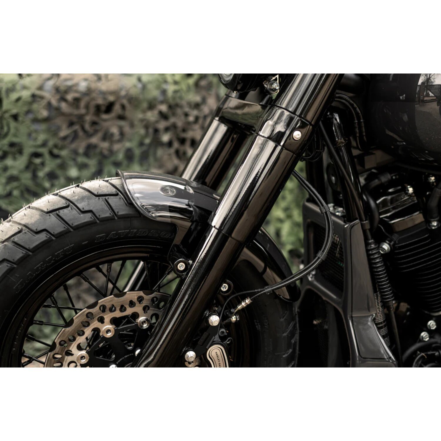 Killer Custom, custom front fender 'Fatty', Unpainted, Raw