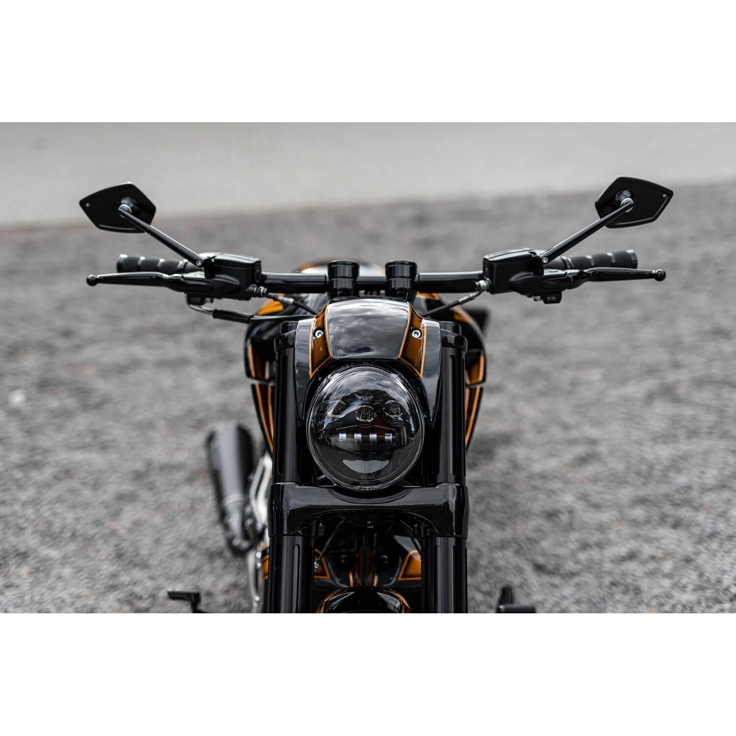 Killer Custom, Black LED Headlight Kit V-Rod 'Night Ride'