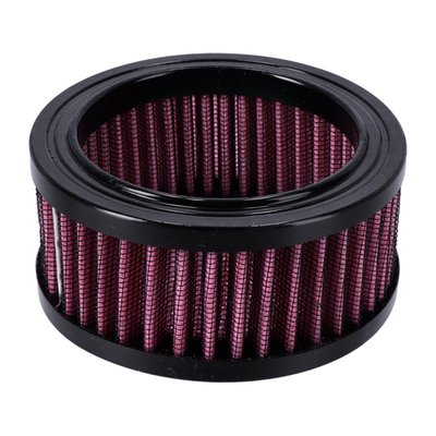 Standard replacement for all WannaSucker air cleaner housings. 
High performance 4" round mesh filter element. 
May also fit other custom air cleaners housings. 
