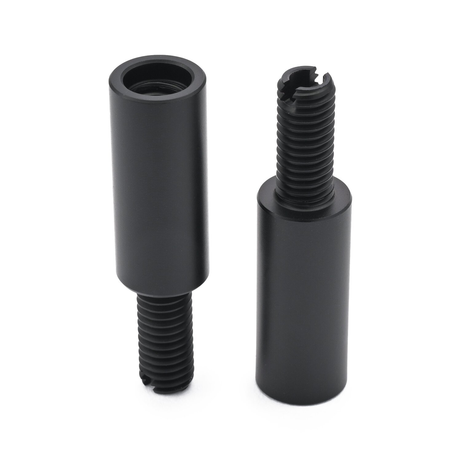 Daytona, 8mm turn signal extension set, Black, Matte