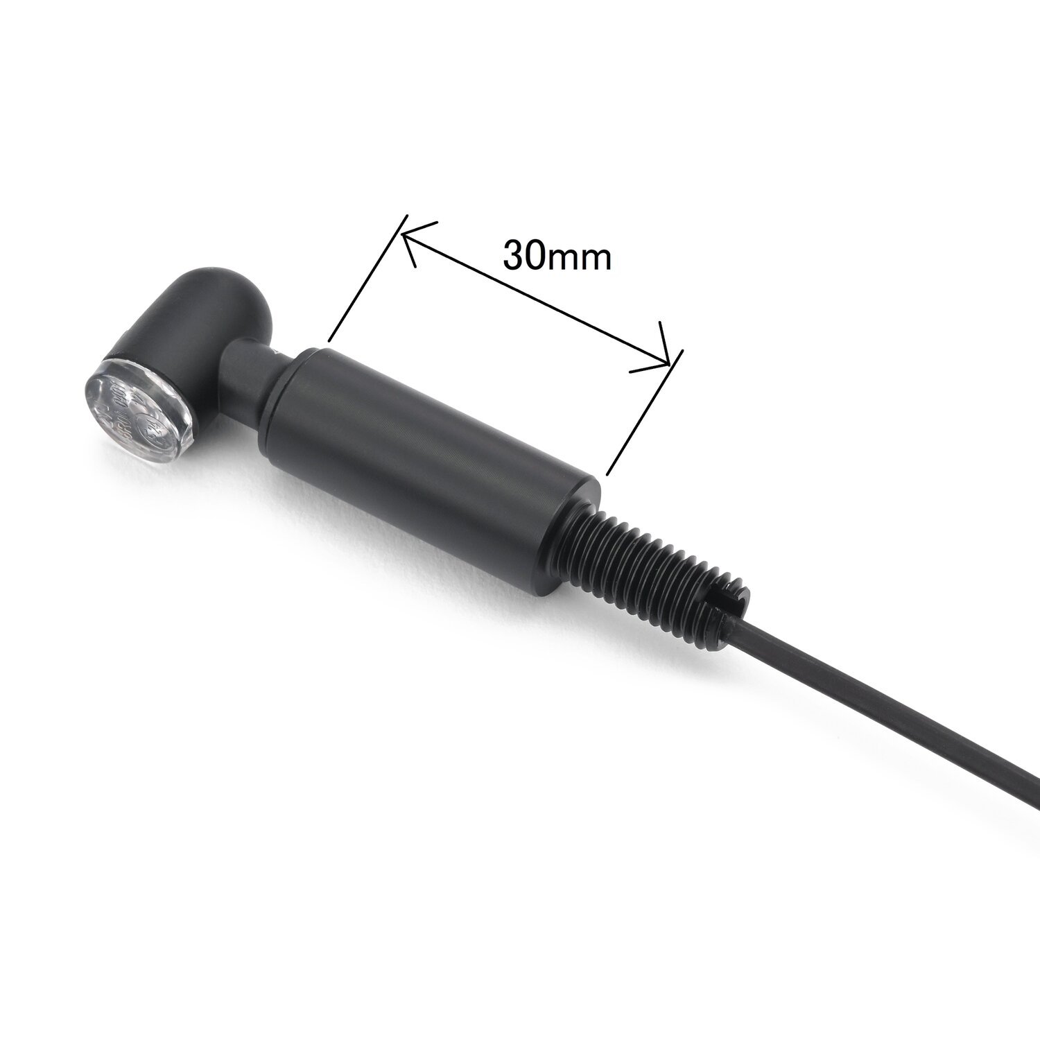 Daytona, 8mm turn signal extension set, Black, Matte