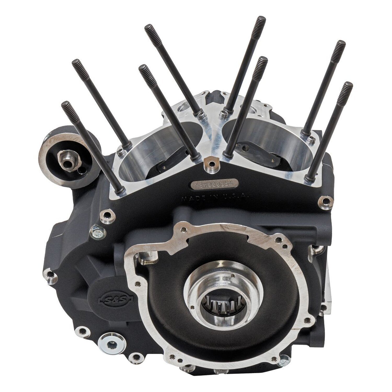 S&S, M8 Touring MK-Series crankcase assembly, Black