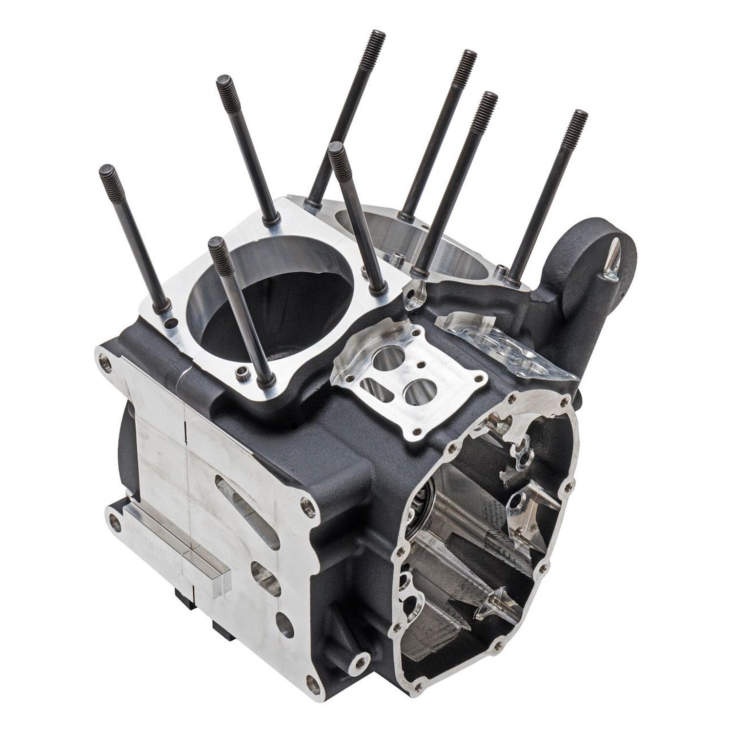 S&S, M8 Touring MK-Series crankcase assembly, Black