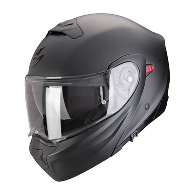 The Scorpion EXO-930 Evo motorcycle helmet is a versatile modular helmet thanks to a unique, fully removable chin bar that allows you to transform the helmet from a modular to an open-face helmet. The shell is made of polycarbonate which provides good impact protection but is also lightweight. Thanks to the adjustable ventilation openings at the front and back, the Scorpion EXO-930 Evo motorcycle helmet also stays cool on warm days. The KwikWick II lining is soft, comfortable, and quickly wicks away moisture. The inner lining is also removable so you can wash it. A sun visor comes standard in the Scorpion EXO-930 that you can easily operate with gloves on.
