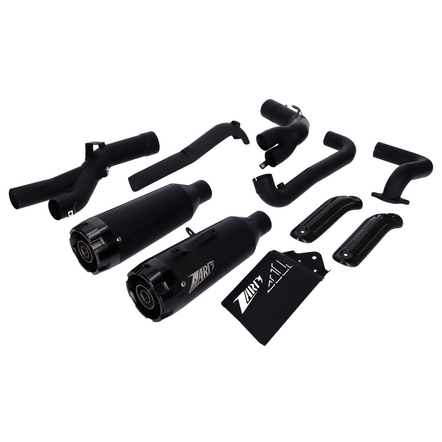 Zard, 2-1-2 Nightster 975 exhaust system, Black, Matte