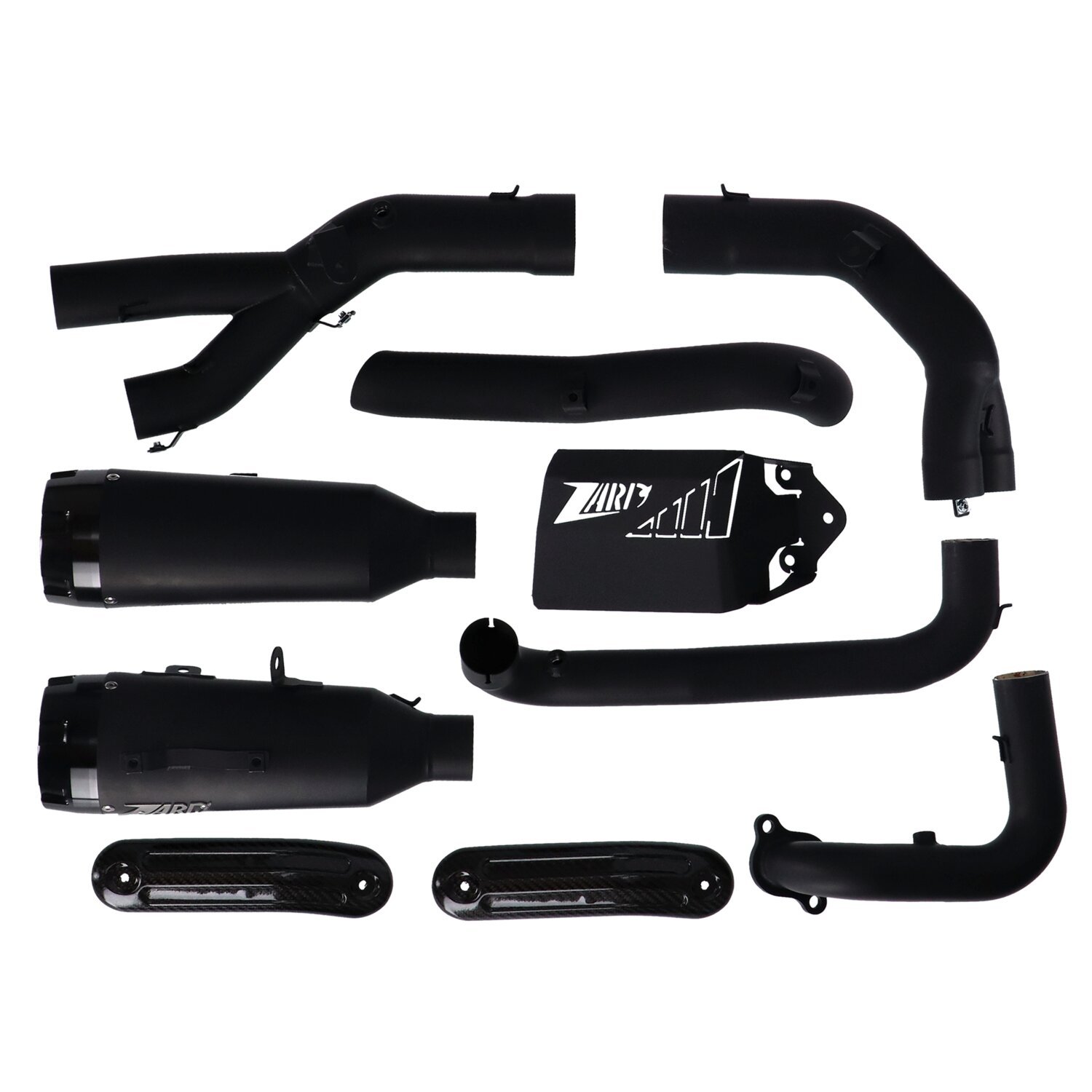 Zard, 2-1-2 Nightster 975 exhaust system, Black, Matte