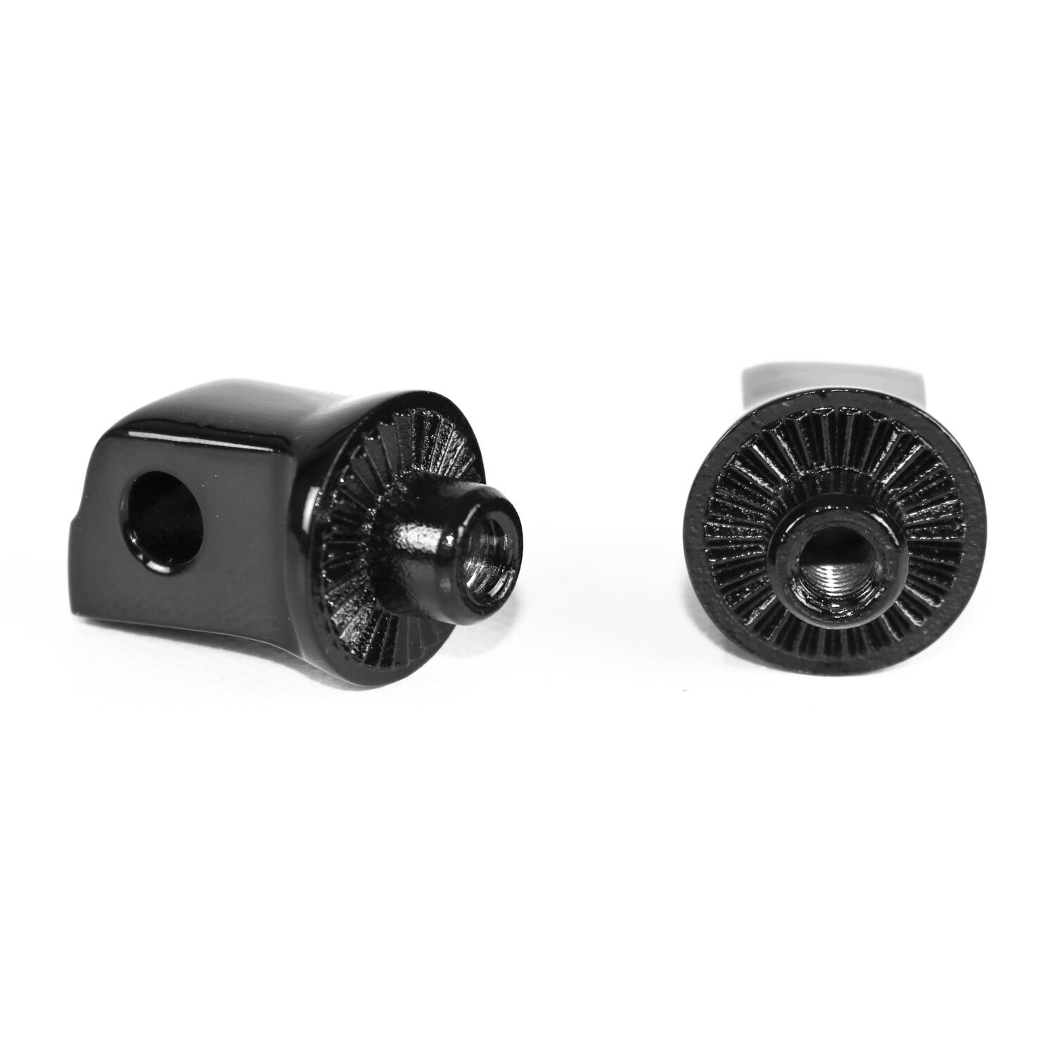 Kodlin, splined passenger peg adapter, Black, Gloss