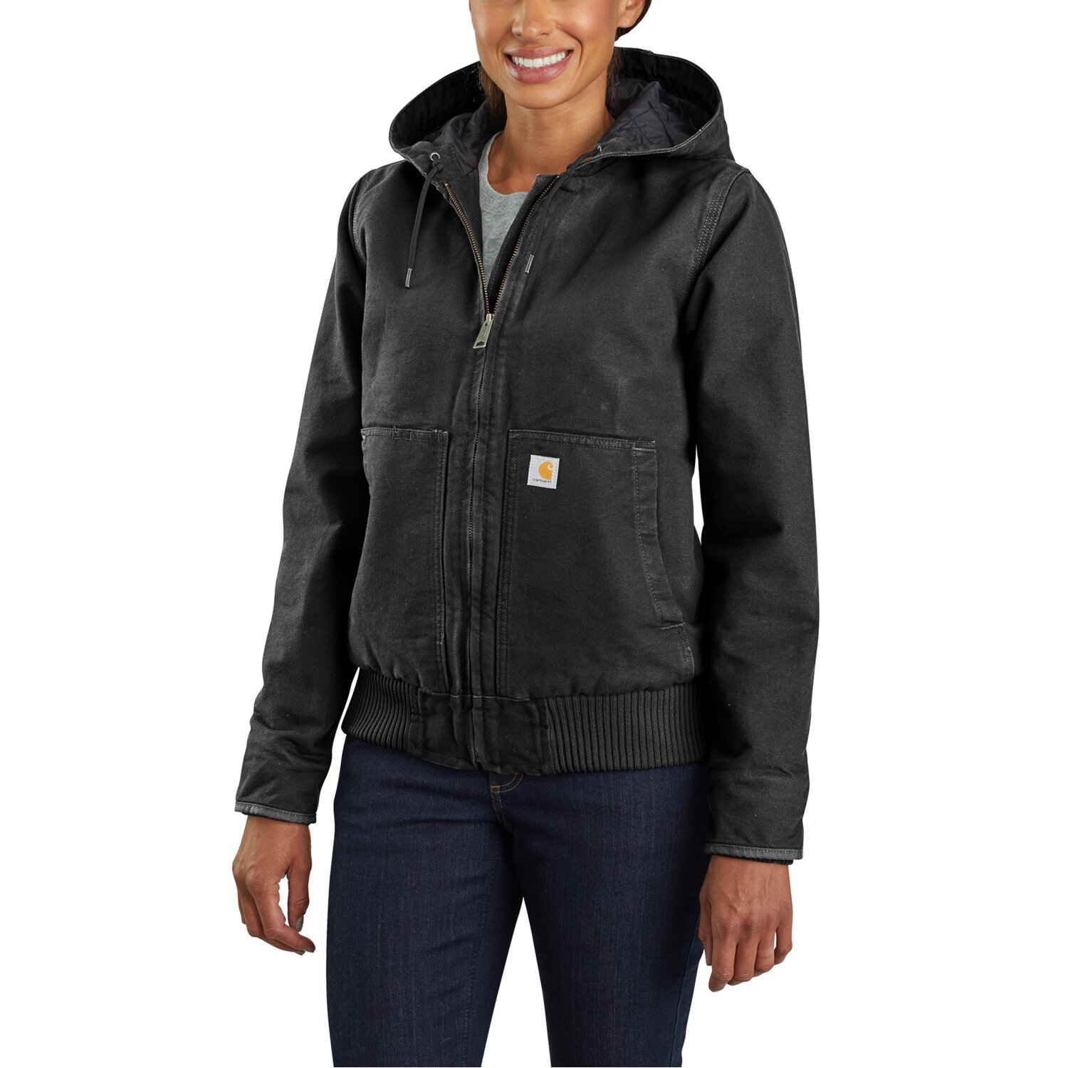 Carhartt Washed insulated female jacket, Black, S