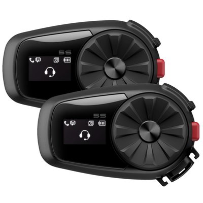 Born from the legendary Sena SMH5, the Sena 5S is the next-generation of feature-rich and value-packed intercoms from Sena. With this easy to use and accessible unit, you get High Definition in-helmet speakers, High Definition two-way intercom, and integrated LCD screen; all the features you need at an amazing value. The 5S with Bluetooth® 5 keeps you connected to your riding companion or passenger with HD Sound quality, music sharing, and audio equalizer profiles built right in. With even more features packed in, it also lets you answer phone calls hands-free, and hear your GPS prompts. The 5S features a helmet clamp kit and boom microphone. The Jog Dial makes for an intuitive user interface that is much easier to control while riding, which means you'll ride safer.