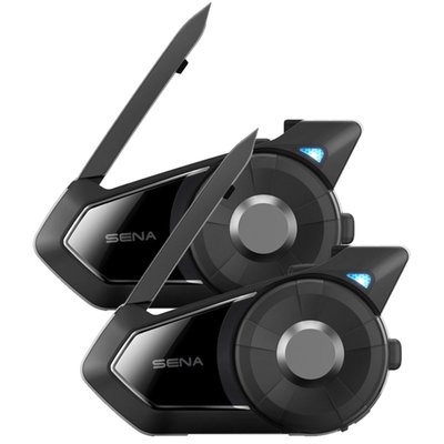 One click of a button instantaneously connects to a virtually limitless number of Sena 30K users within a mile range via Mesh-network technology. With a more stable connection, the 30K also intelligently searches for intercom connections when they are lost and automatically reconnects once back in range - without affecting the rest of the group. The additional Bluetooth® processor also allows for audio multitasking™ so you can have a conversation via Mesh 2.0 Intercom while simultaneously operating Bluetooth such as streaming music, taking or making phone calls, or listening to GPS navigation.
