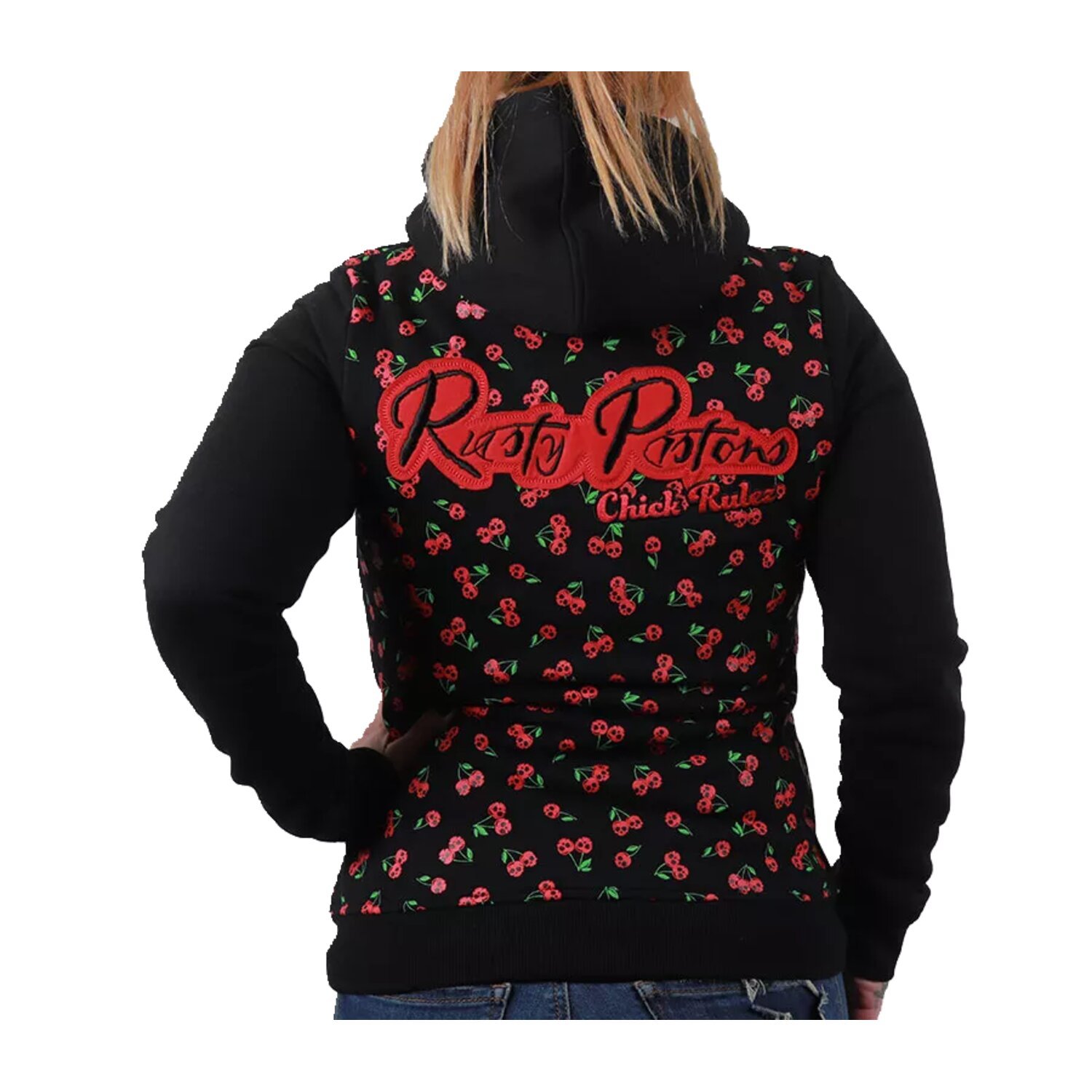 Rusty Pistons Borego female zip hoodie, Black, XS