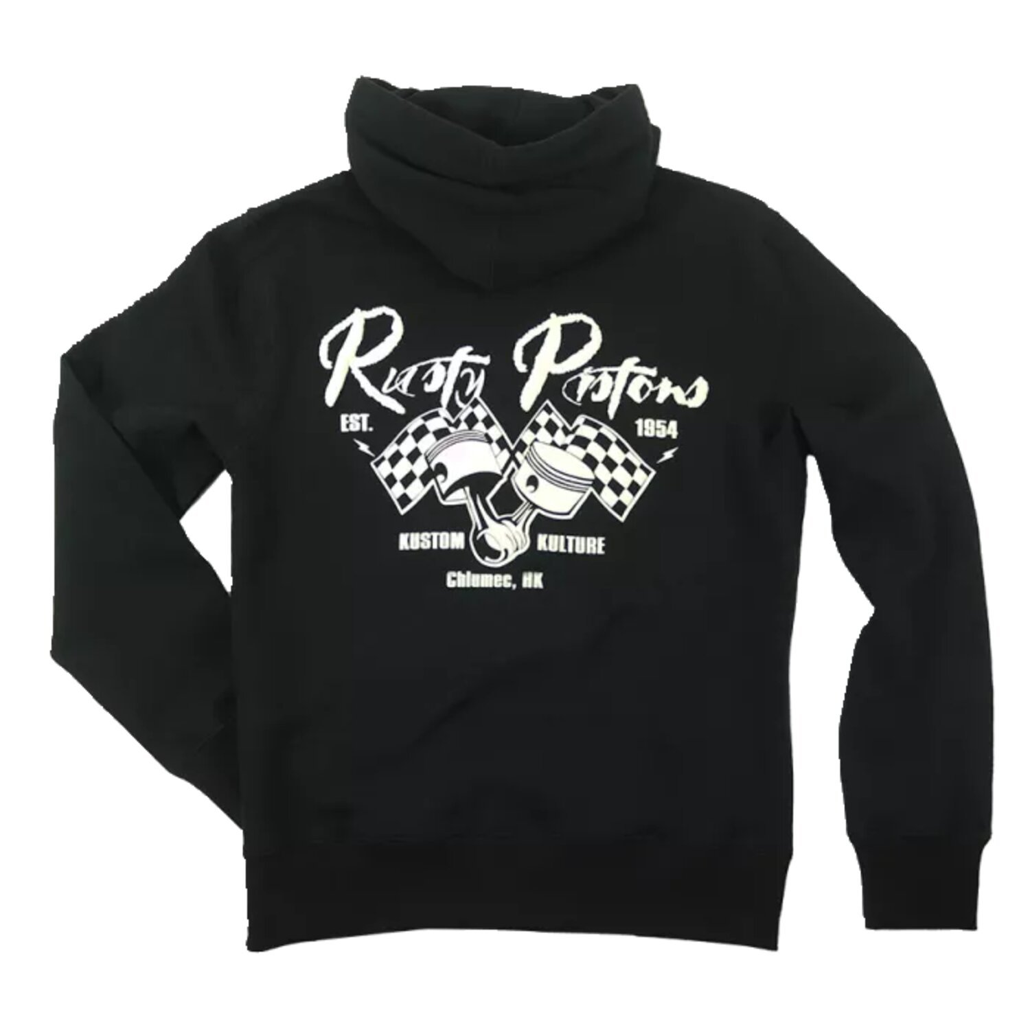 Rusty Pistons Riggins zip hoodie, Black, S