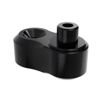 Kraus peg adjuster installs between the foot peg / mini board and allows a further 360° adjustments of 1" (2.5cm). This makes it easier to find the perfect riding position by moving the peg position up, down, forwards or backwards. Allows you to dial in to your personal foot position preference. Comes with a modern spline fitment and is compatible with Kraus Max Lean Mini Boards, Apex Edge Foot Pegs, and other Kraus foot pegs.
- Black anodized billet aluminum.
Note: Pegs / mini boards are sold separately. Sold in set of 2.