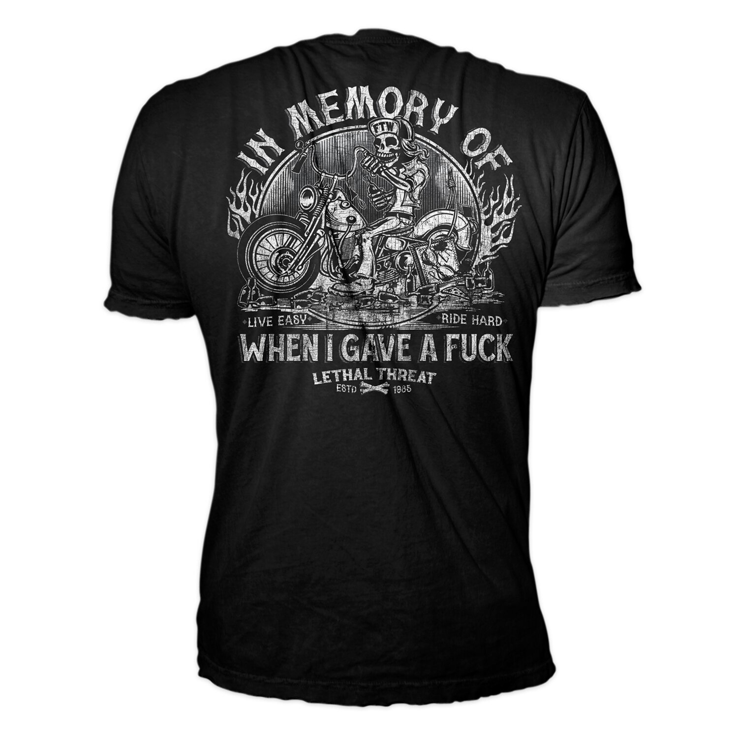Lethal Threat In Memory t-shirt, Black, white, L
