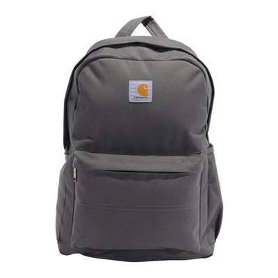 100% Polyester · 400 Denier DWR Polyester · Inner Lining: 100% Polyester · Rain Defender™ - Durable Water repellent finish · Large main compartment · Zippered organization compartment for additional storage · Padded back panel · Foam and Poly Mesh ·Main compartment with two way zipper closure · Carhartt label on front