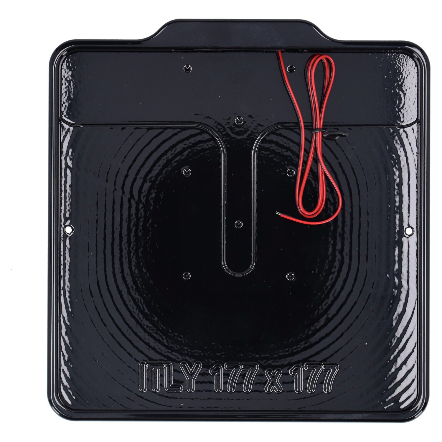 DMP, license plate frame with light 5.0 Italy, Black, Gloss