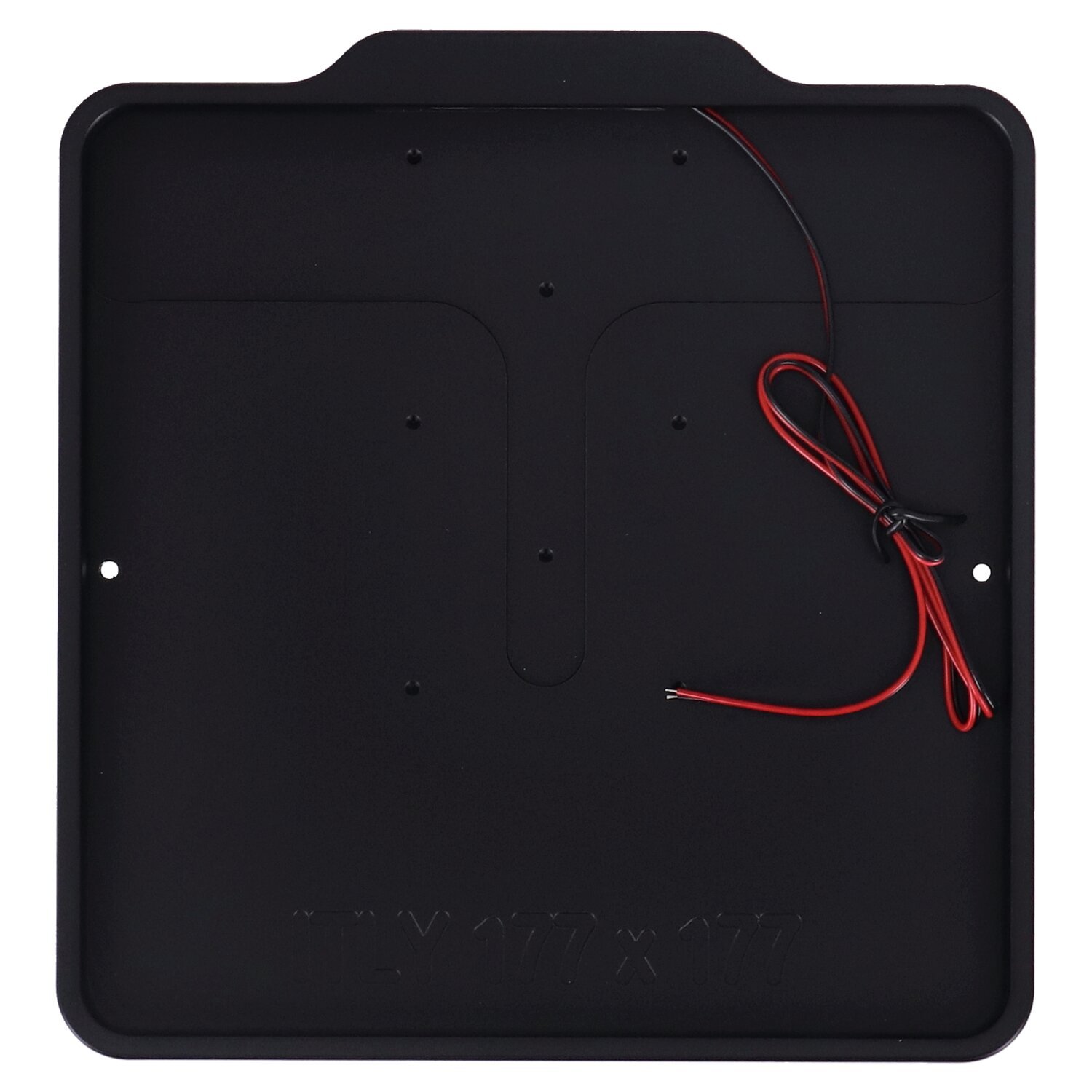 DMP, license plate frame with light 5.0 Italy, Black, Matte