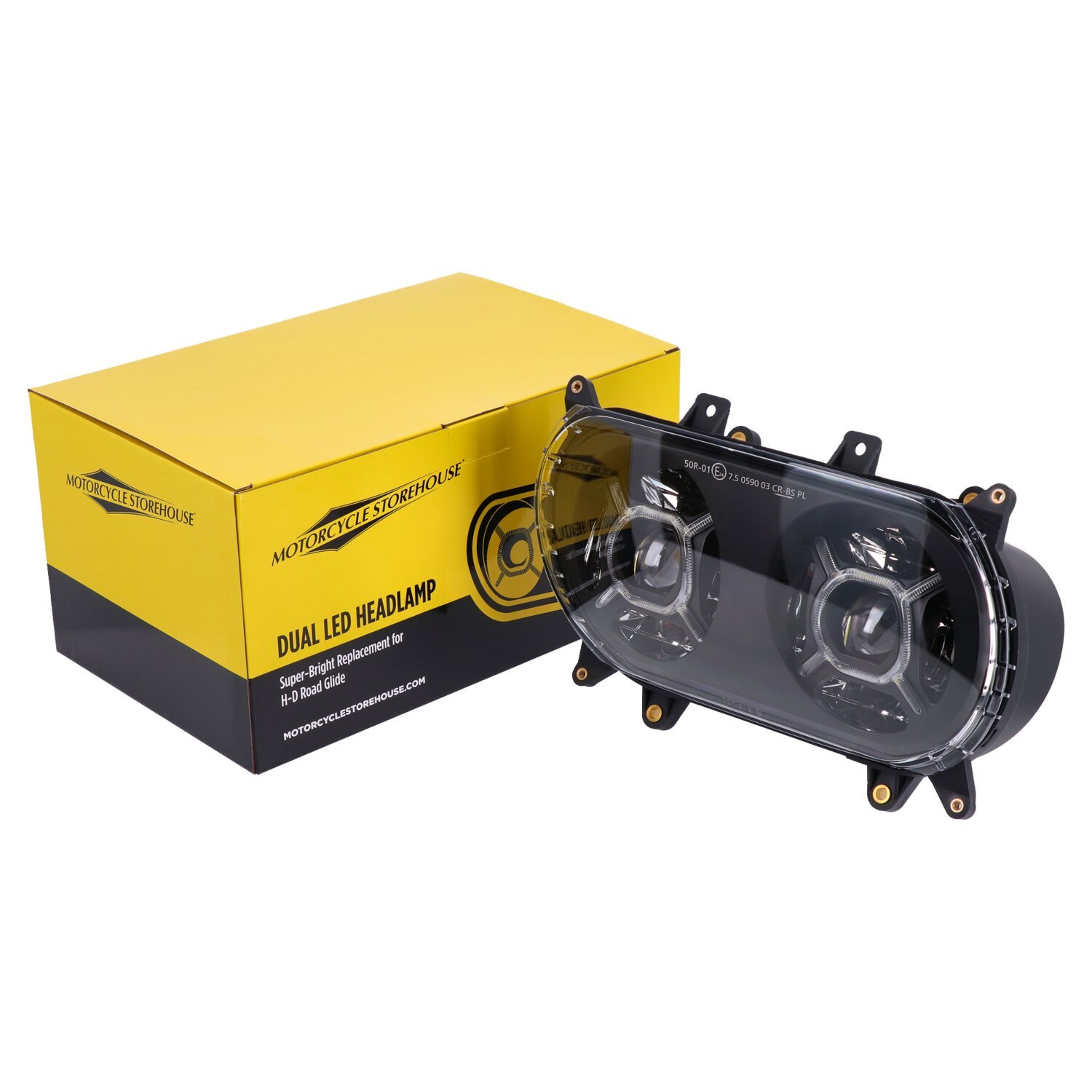 Bright, RG dual LED headlamp unit assembly