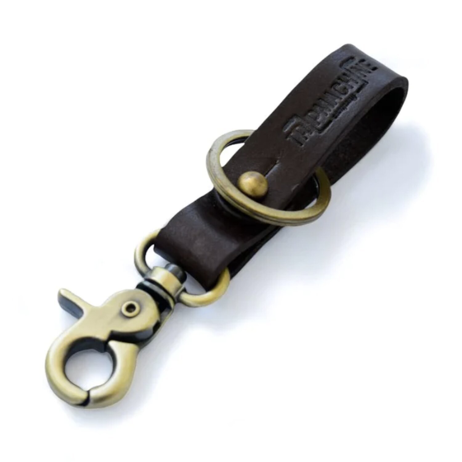Trip Machine Key Fob tobacco / antique gold, Brown