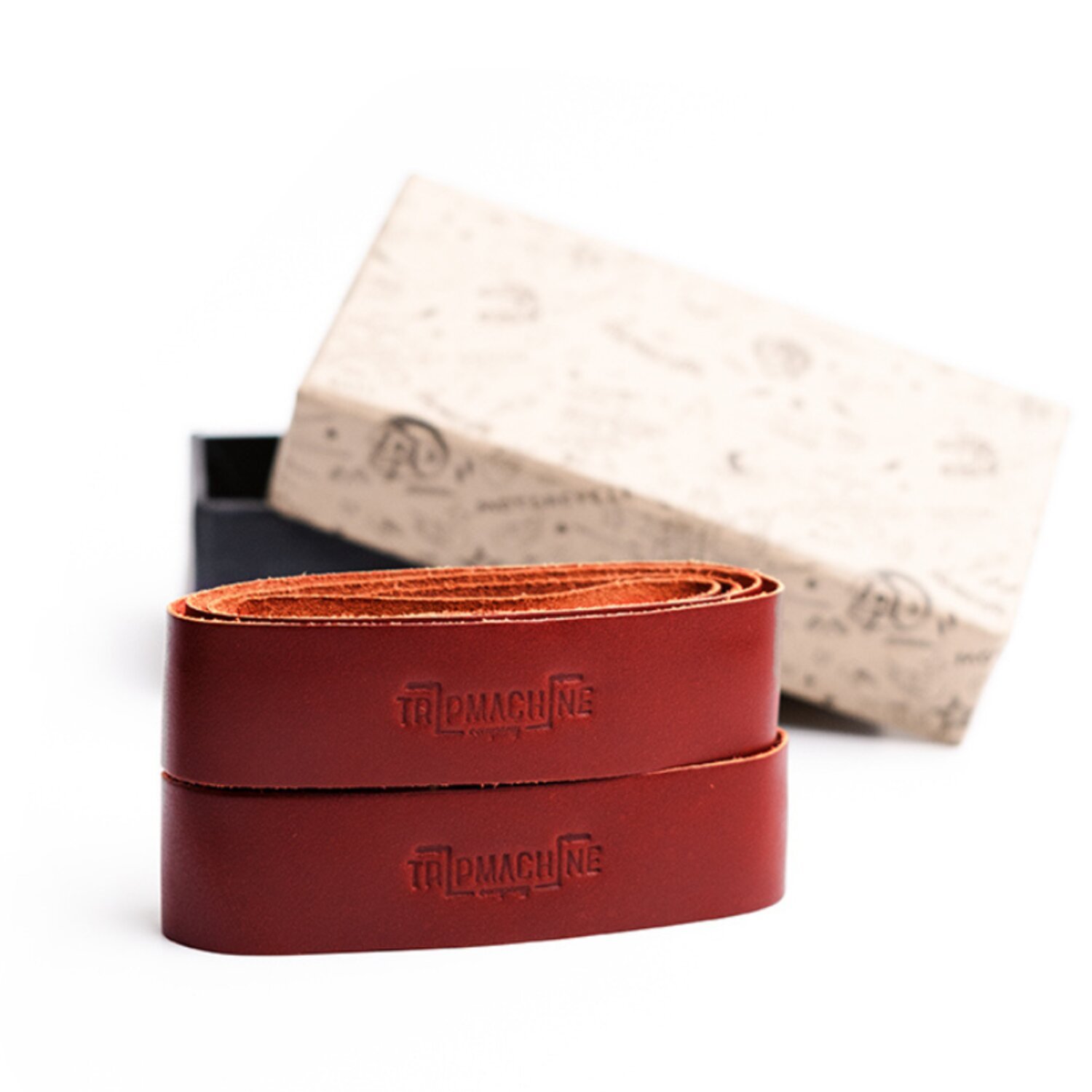 Trip Machine, leather handlebar grip wraps