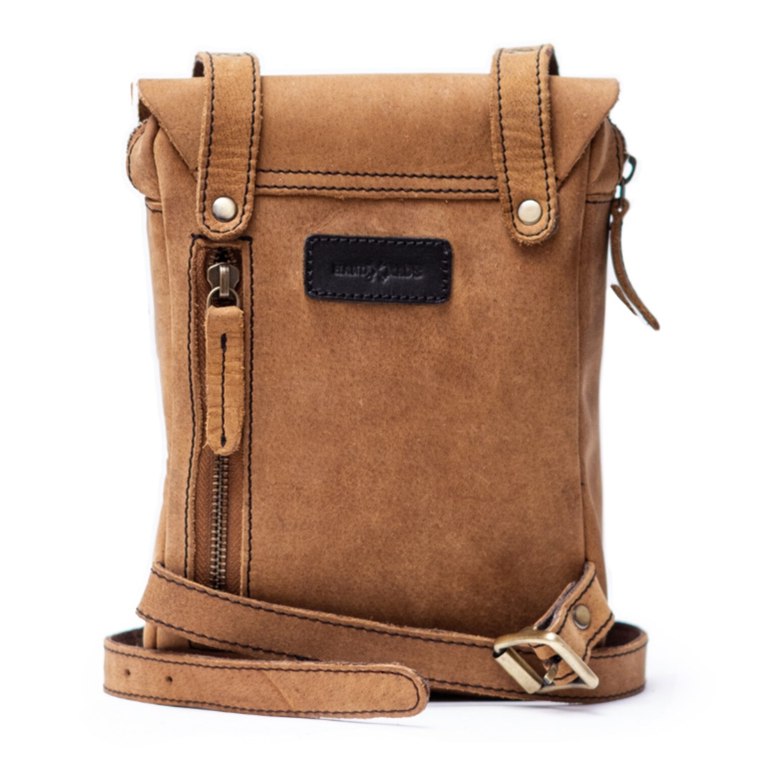 Trip Machine, Thigh bag / leg bag. Tobacco brown