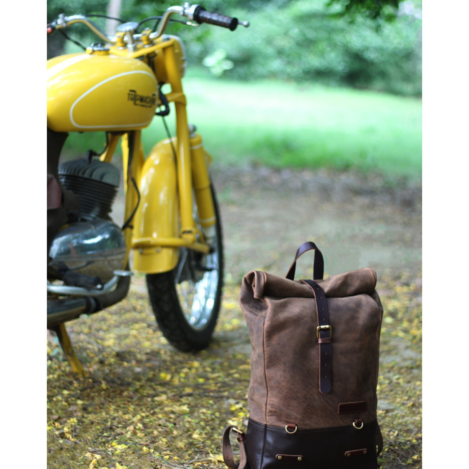 Trip Machine Backpack/Saddlebag tobacco brown