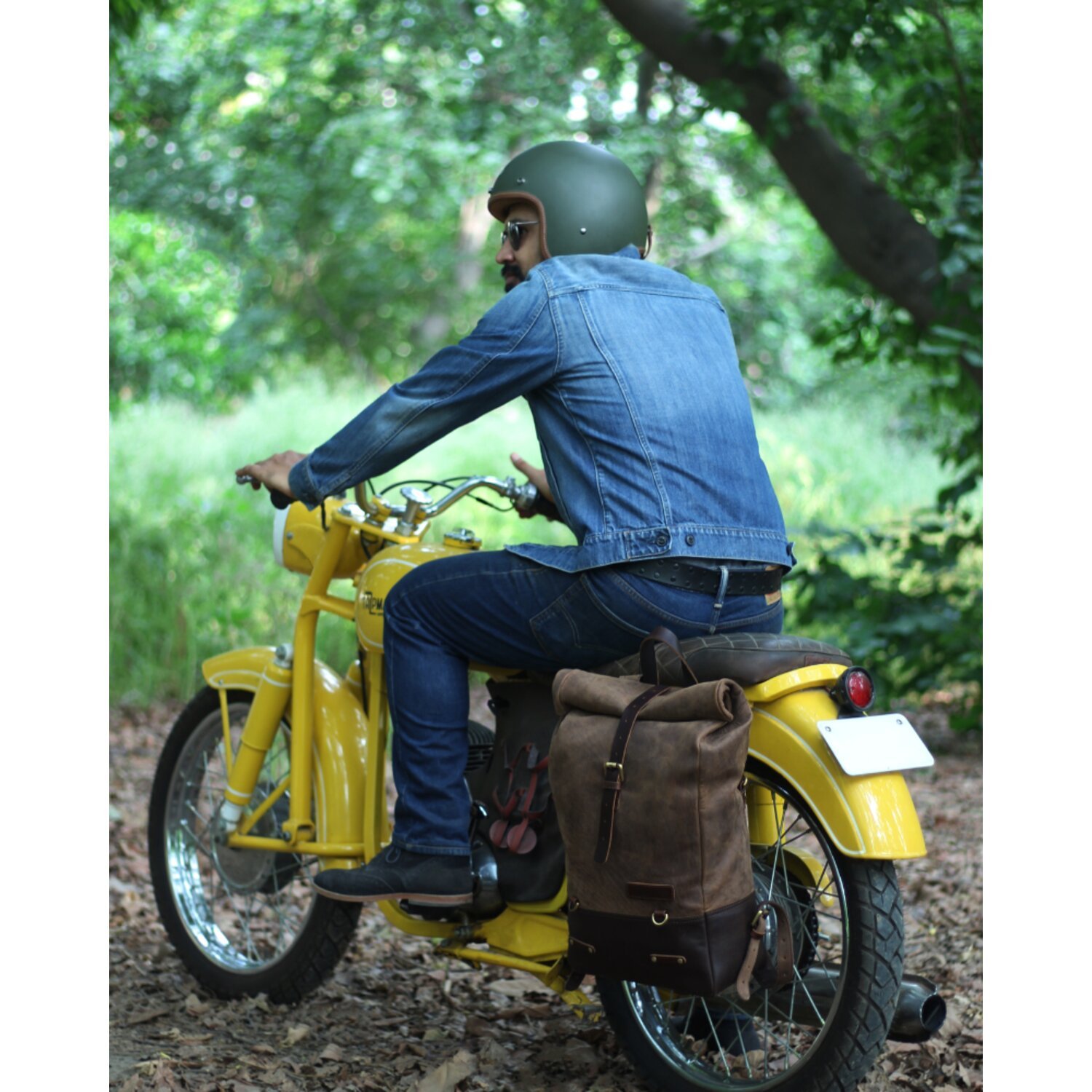 Trip Machine Backpack/Saddlebag tobacco brown