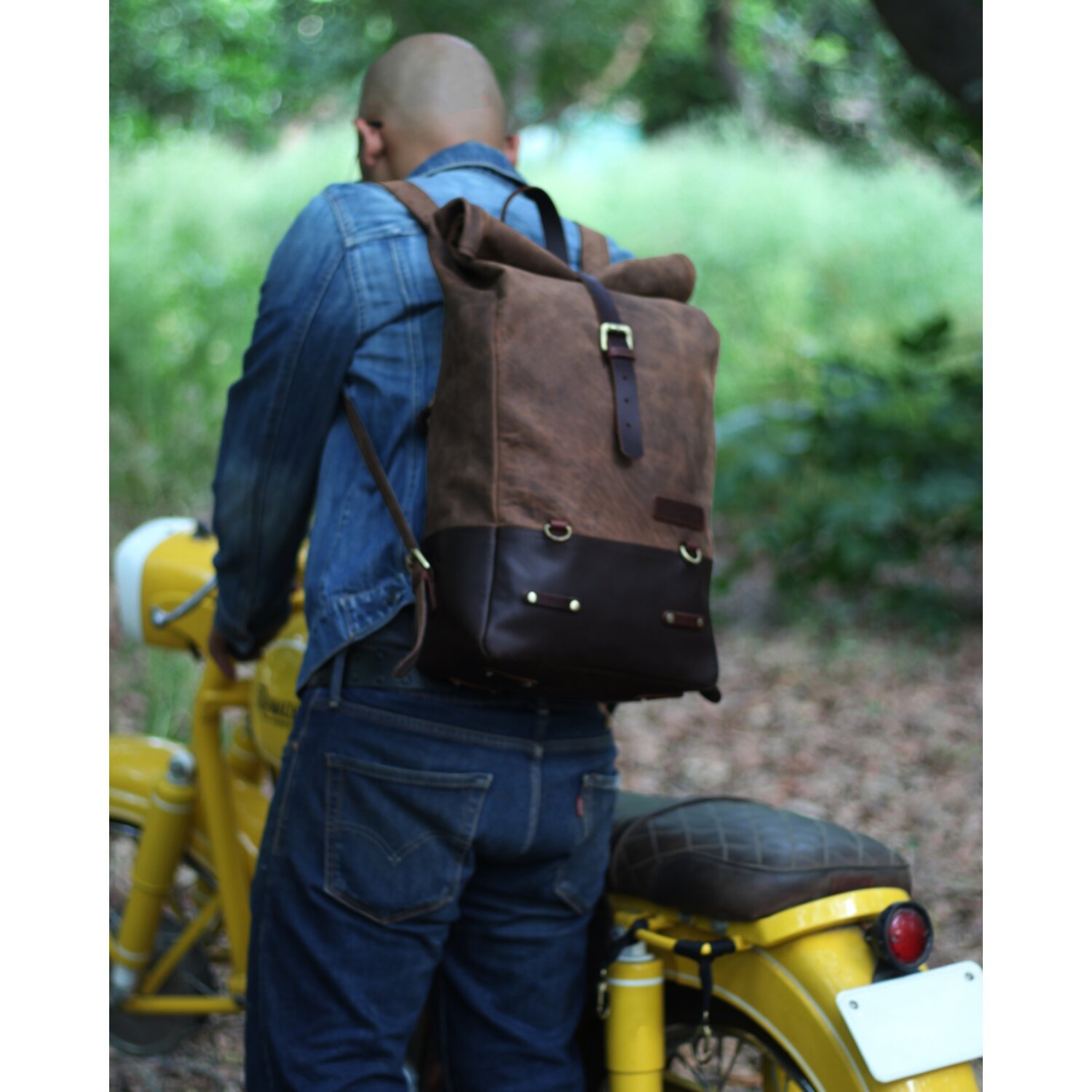 Trip Machine Backpack/Saddlebag tobacco brown