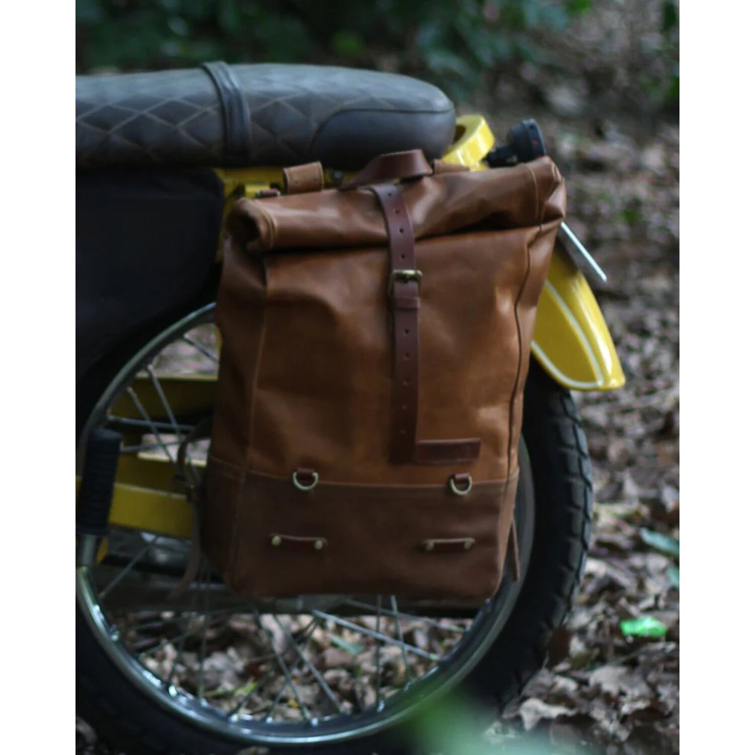 Trip Machine Backpack panniers vintage tan, Brown