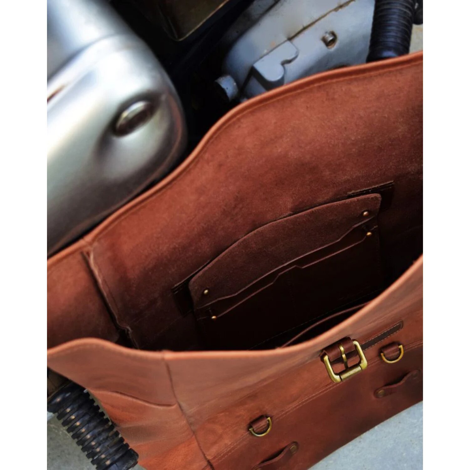 Trip Machine Backpack panniers vintage tan, Brown