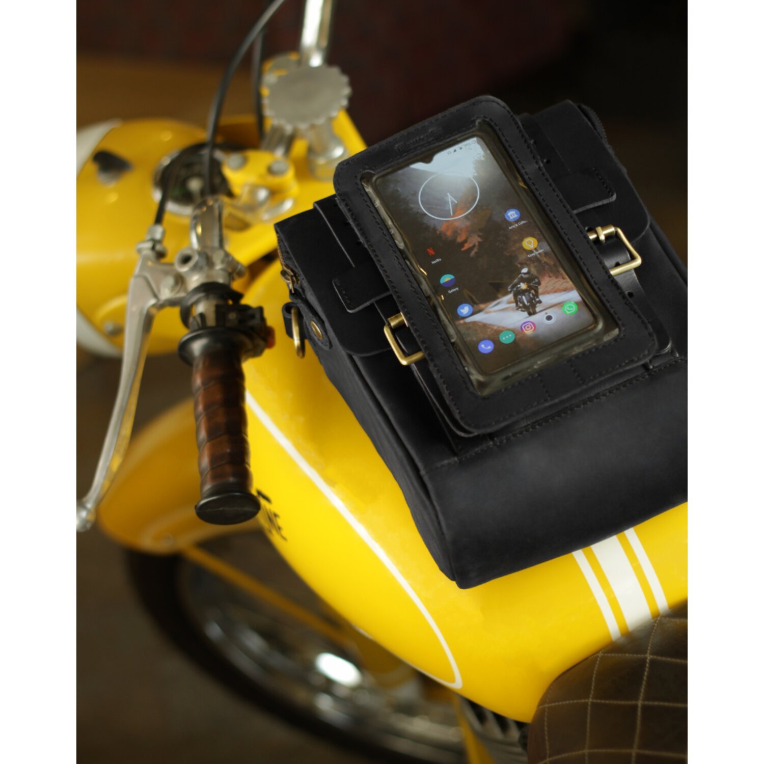 Trip Machine Phone pouch, Black