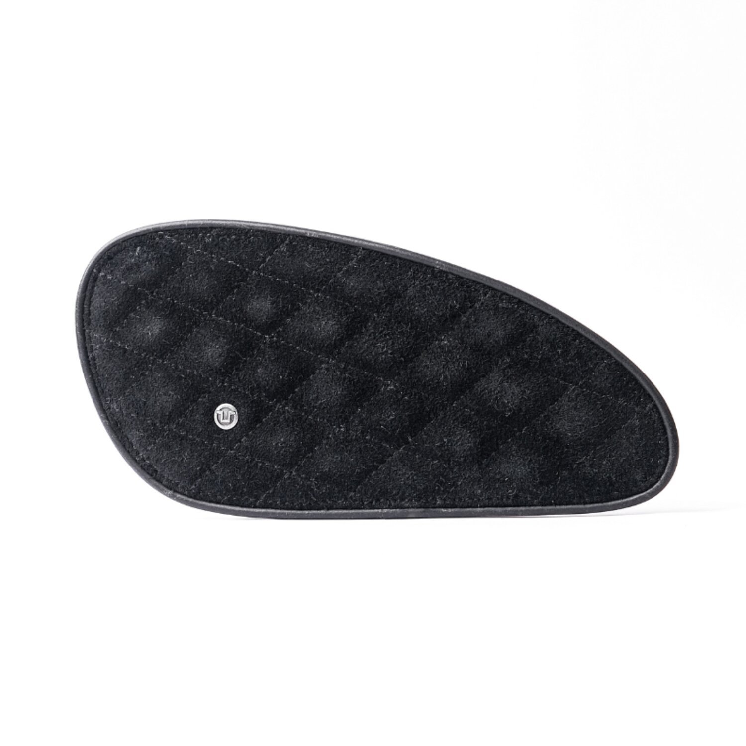 Trip Machine, Diamond leather gas tank pad set. Black suede