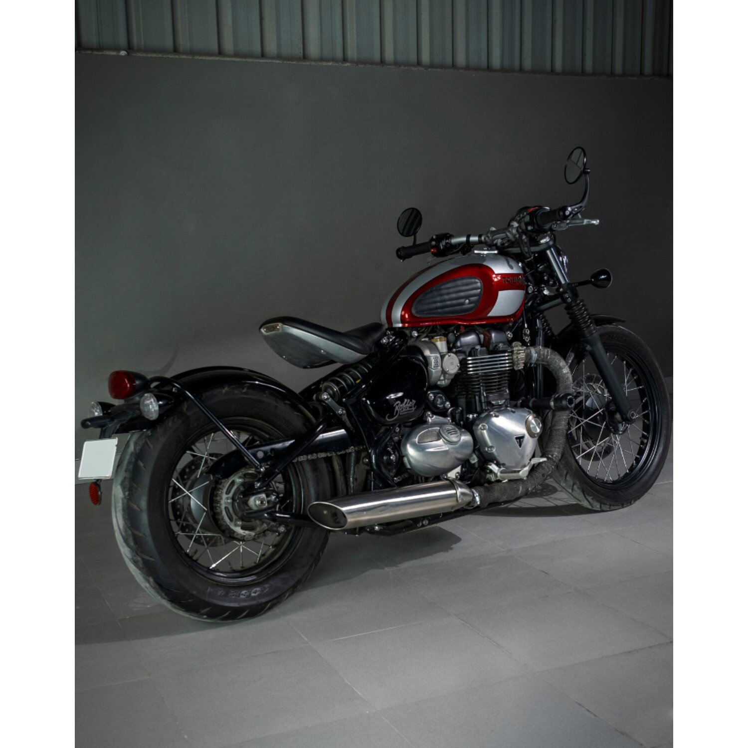 Trip Machine, Classic leather tank pad set, Black