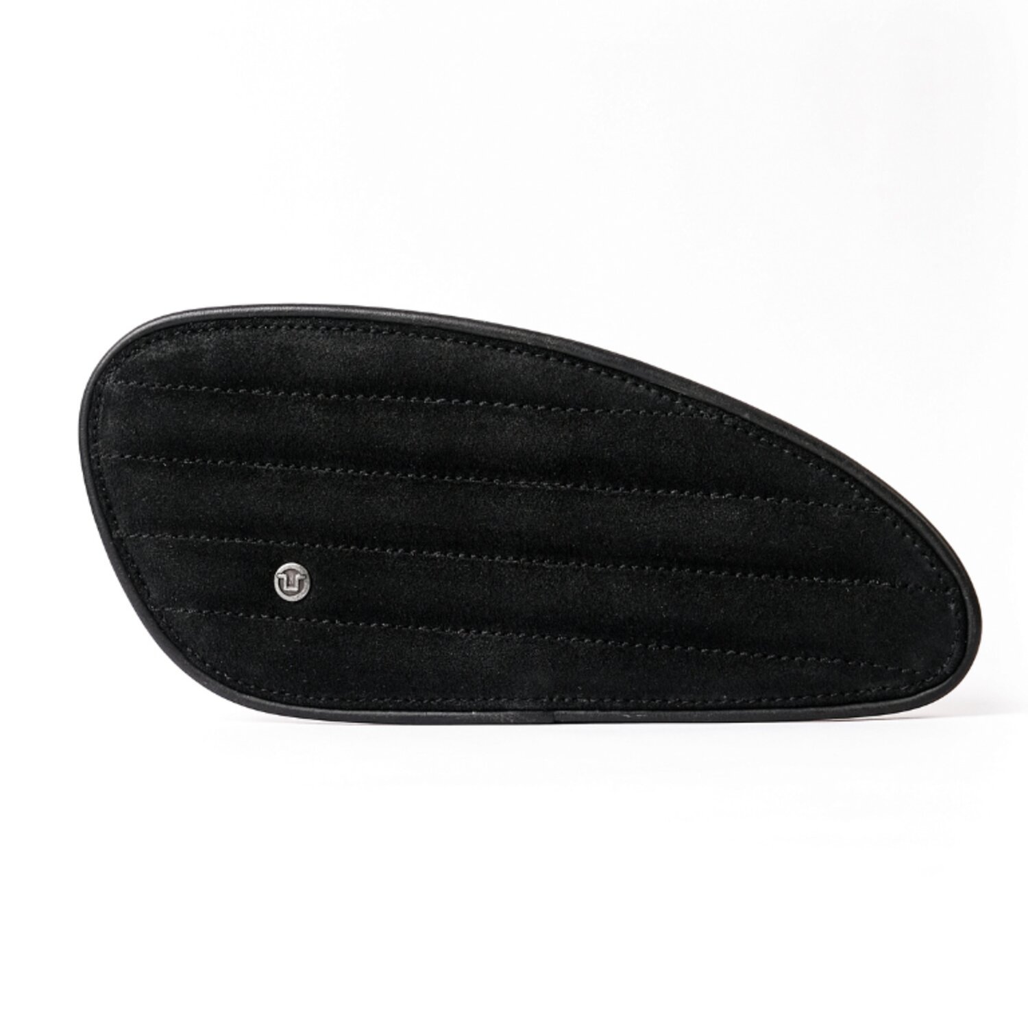 Trip Machine, Classic leather tank pad set. Black suede