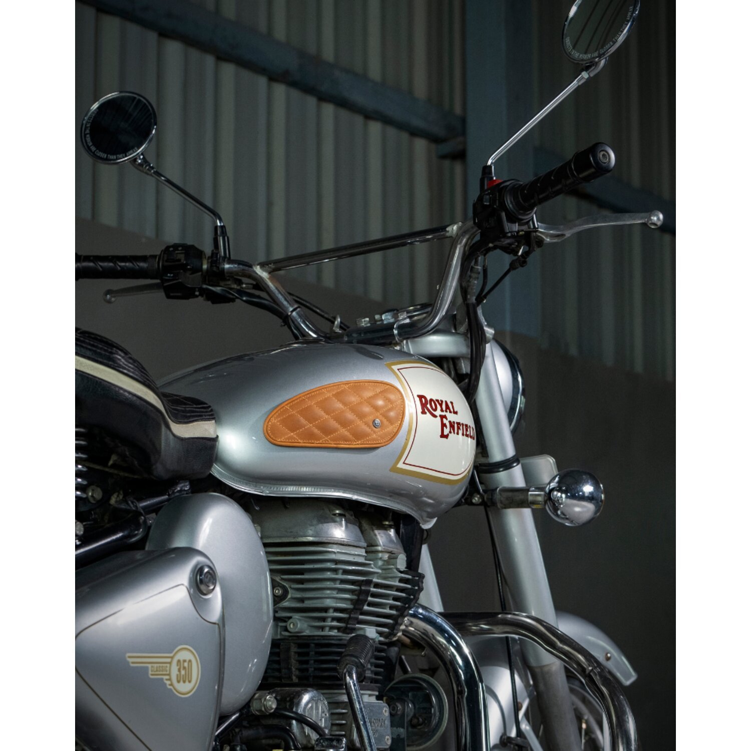 Trip Machine, Mini Diamond tank pads, tan