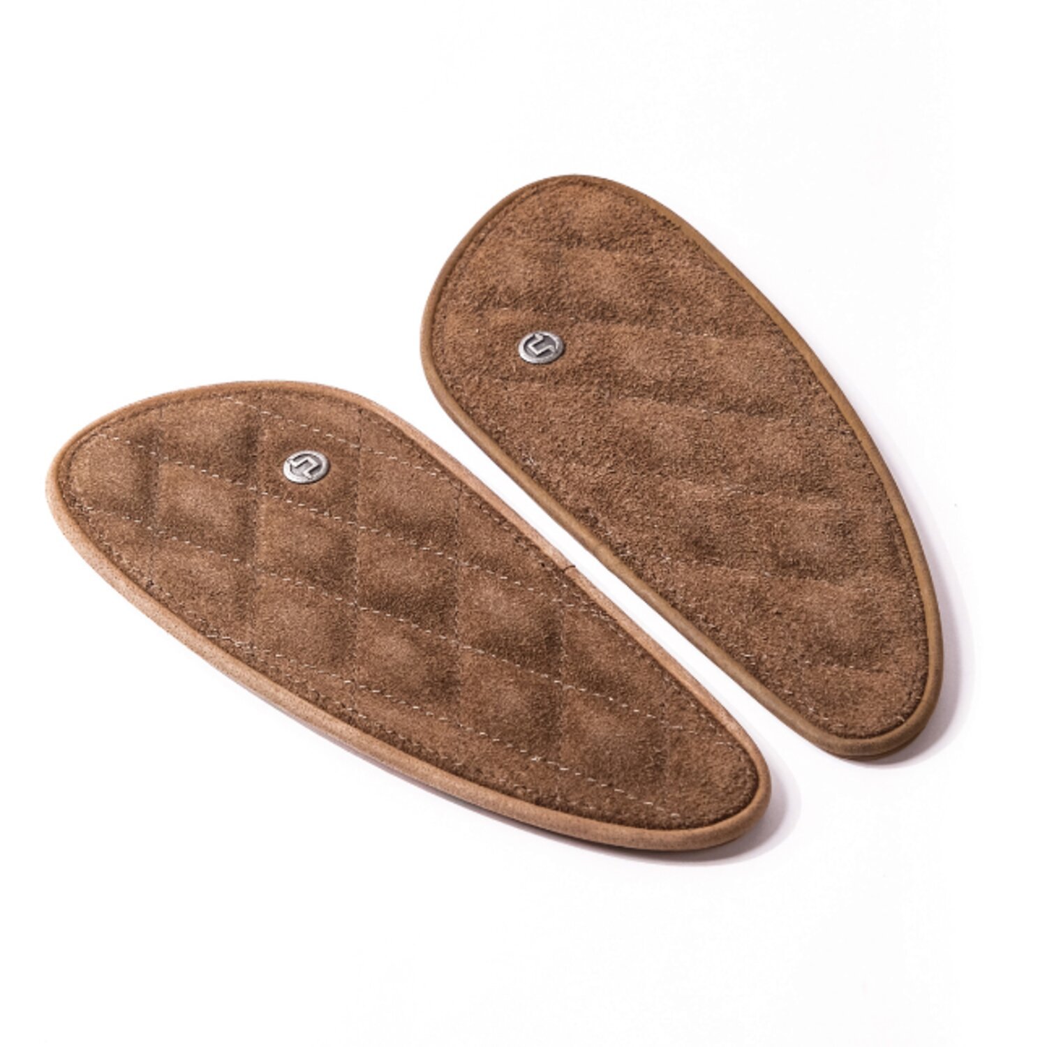 Trip Machine, Mini Diamond tank pads. Tobacco suede