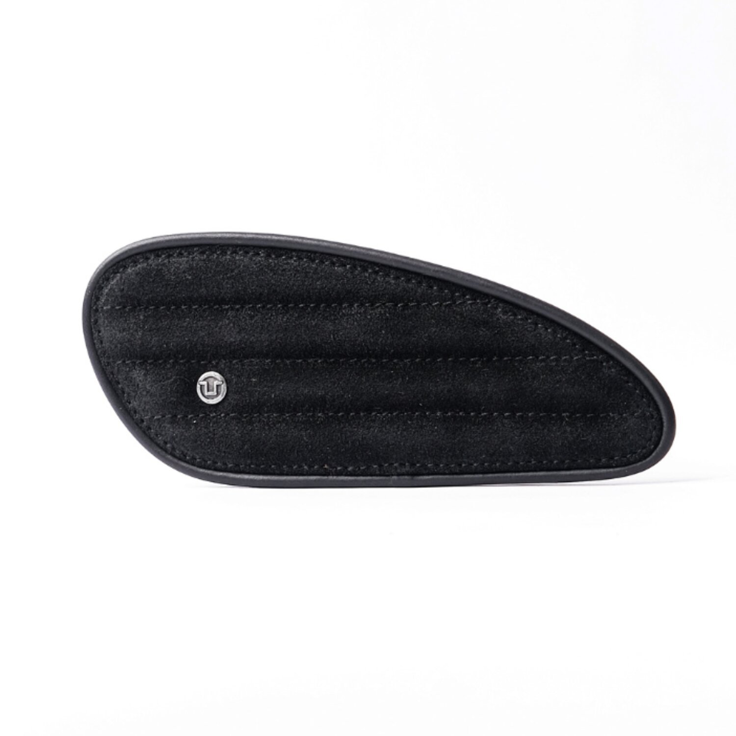Trip Machine, Mini Classic leather tank pads. Black suede