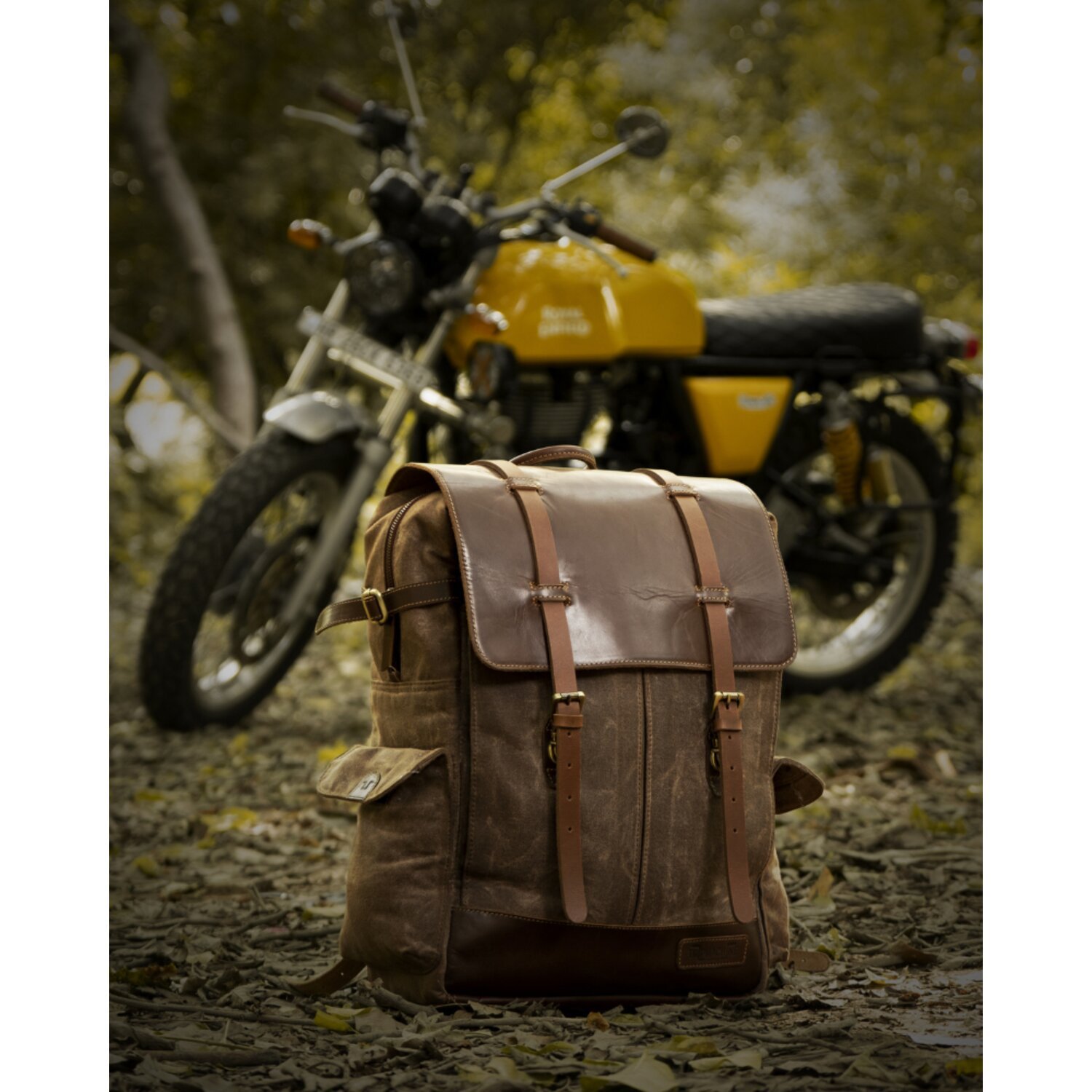 Trip Machine Rambler backpack bag vintage tan, Brown